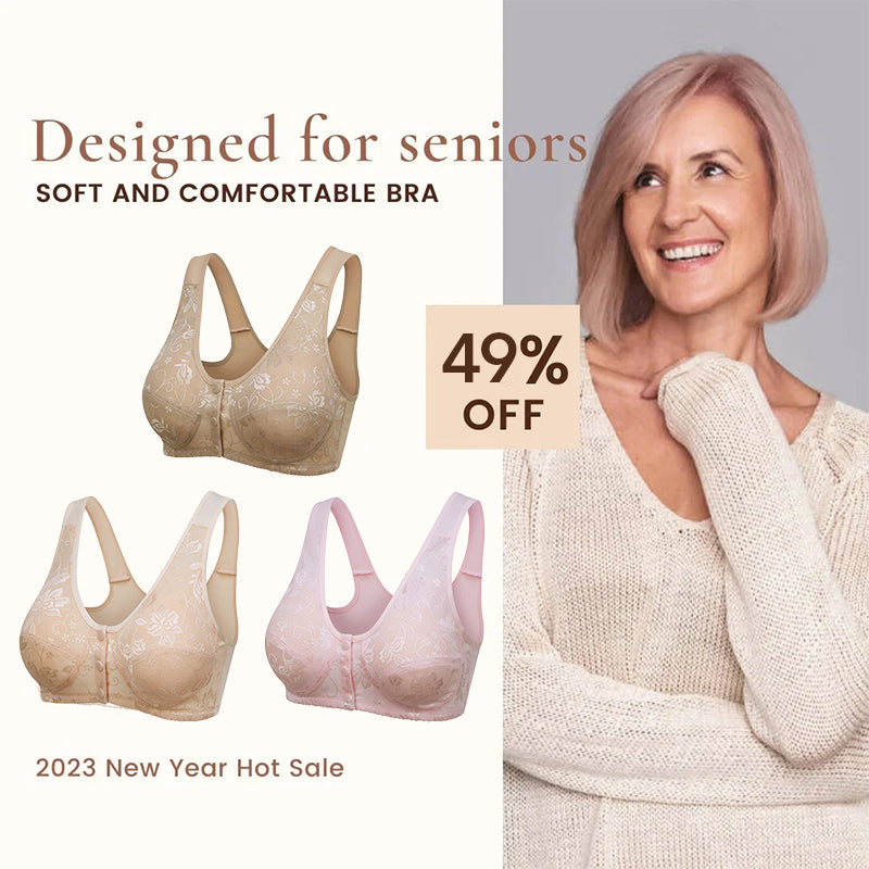 ⏱Offre limitée - Soutien-gorge boutonné devant en coton pour femme