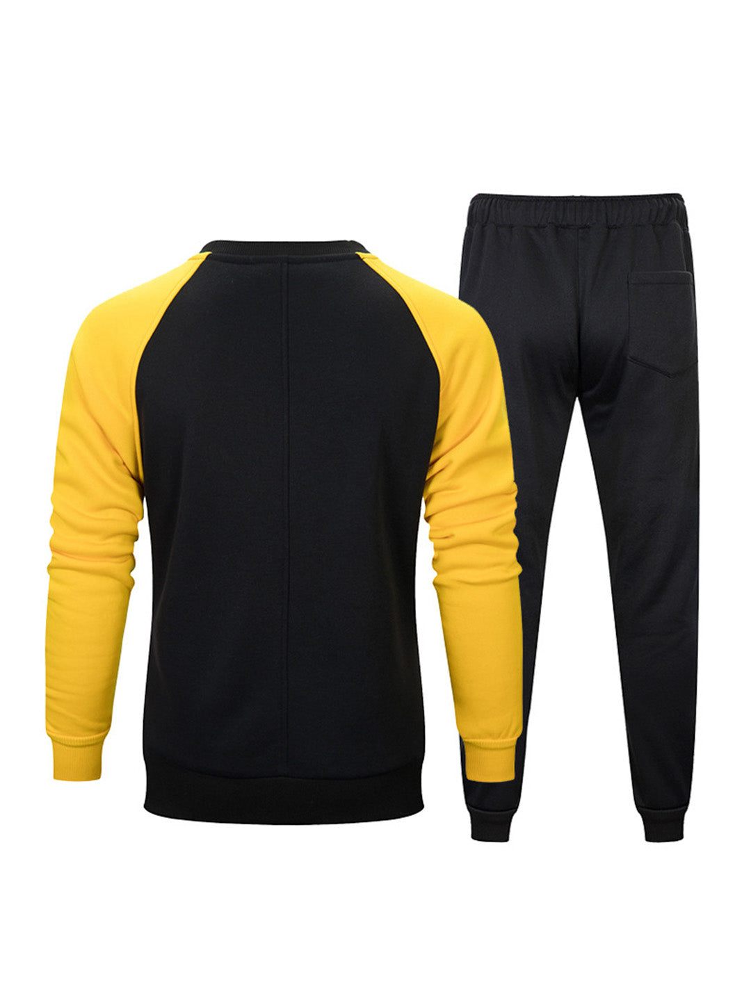 Ensemble pull en molleton bouclette à col rond et pantalon de jogging à taille élastique
